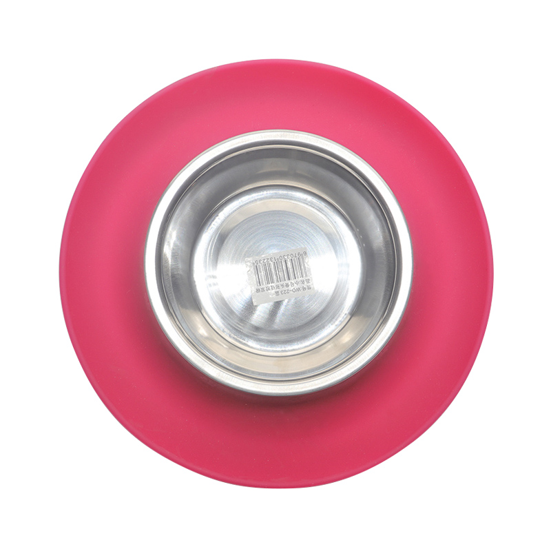 環(huán)保硅膠碗紅綠兩色，可供中小型寵物使用